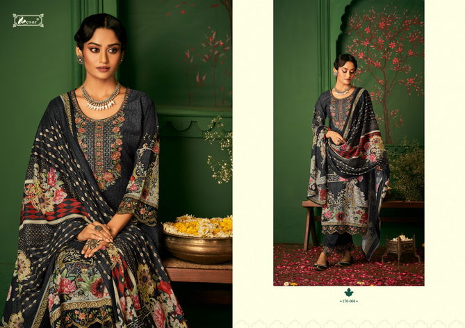 Roza By Kesar 170-001 To 006 Karachi Cotton Dress Material Catalog